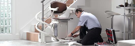 Stannah 260 curved stair lift service