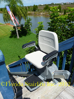 Stannah 320 model a real outdoor spec stairlift