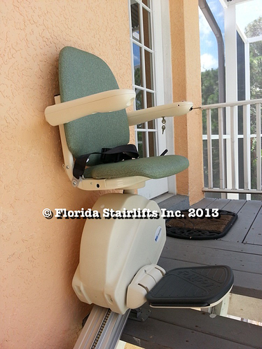 MediTek also makes a great outdoor stairlift that will stand up to the weather